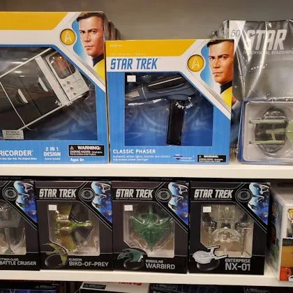 Star Trek collectibles in store